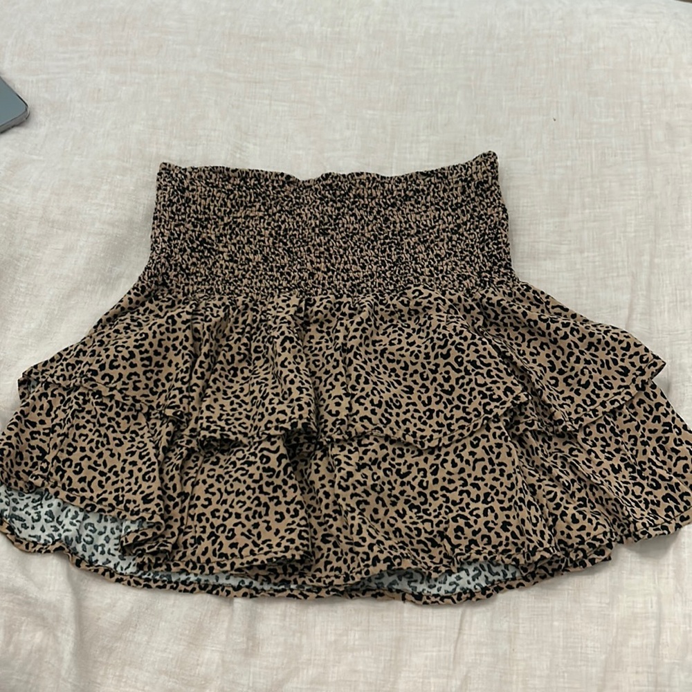 Animal print mini shirt